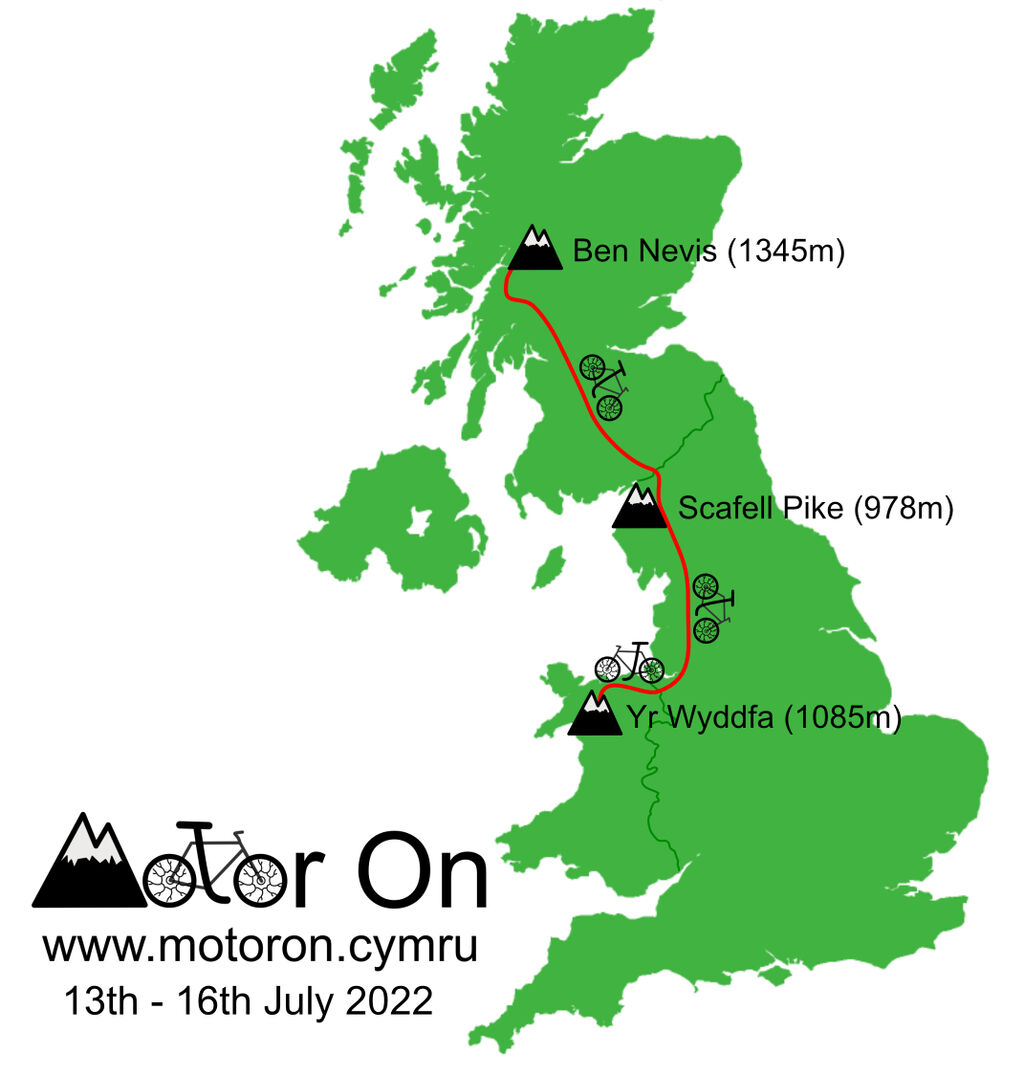 Motoron Cymru - National Three Peaks Challenge