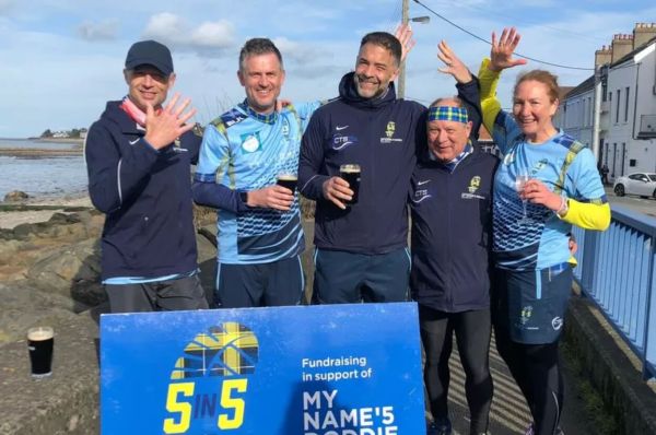 5 in 5 challenge raises £30,000 for My Name’5 Doddie Foundation
