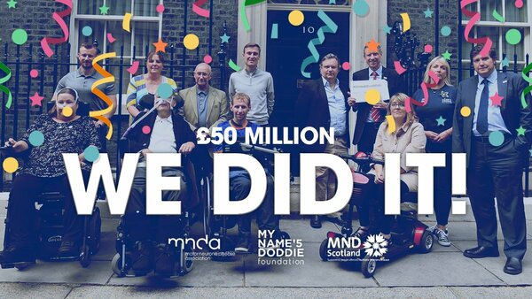 WE DID IT! Government gives £50m for targeted MND research
