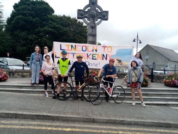 Cunninghams’ complete Lincoln to Letterkenny cycling challenge