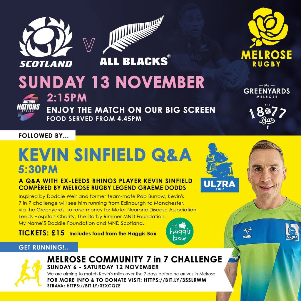 Kevin Sinfield's Ultra 7in7 Challenge – Melrose Rugby 