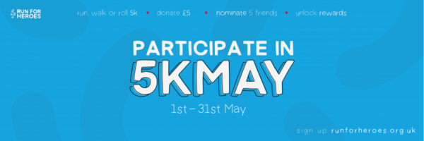 5K May: Join Us For Run For Heroes New Charity Challenge
