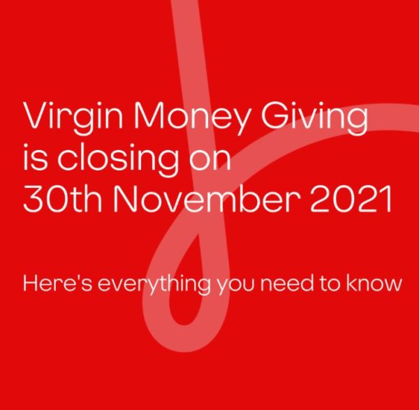 Attention fundraisers! Virgin Money Giving is closing