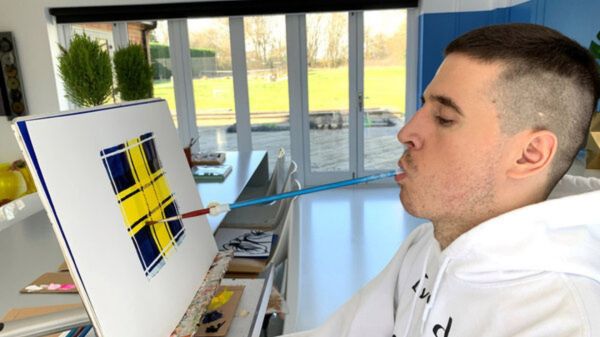 Renowned mouth artist, Henry Fraser, releases artwork in support of the Foundation